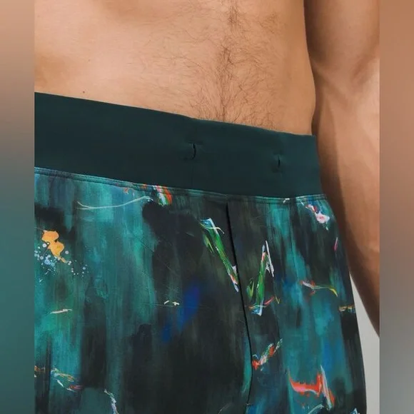 Lululemon T.H.E. 7” Short *Linerless Paint Spark Multi, Small, New - Picture 3 of 13